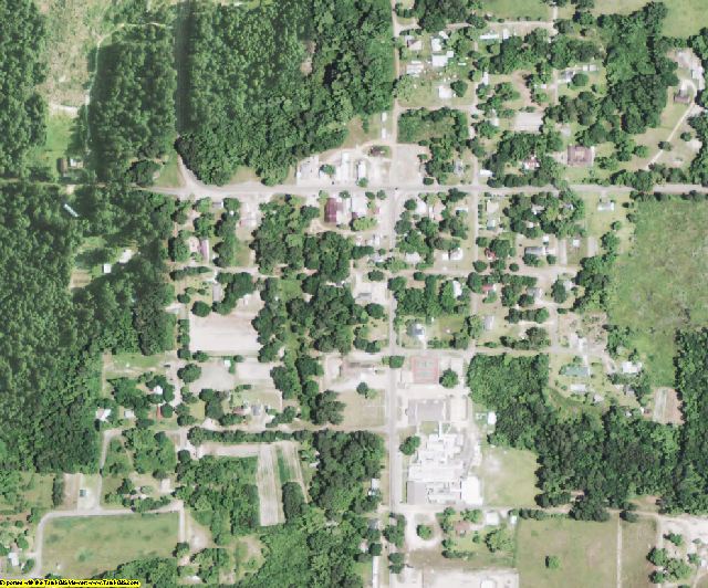 Bienville County, LA aerial photography detail