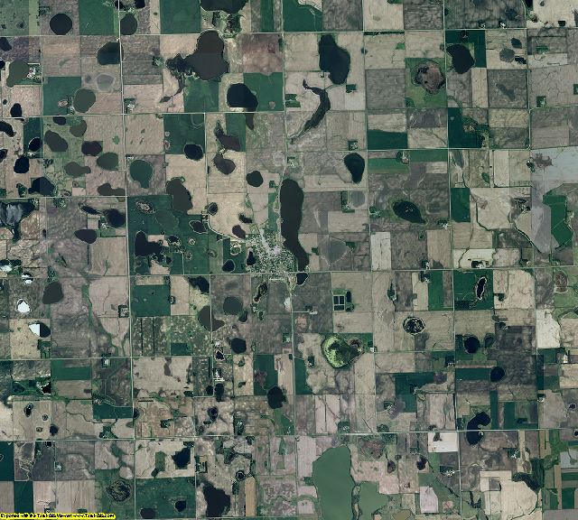 Big Stone County, Minnesota aerial photography