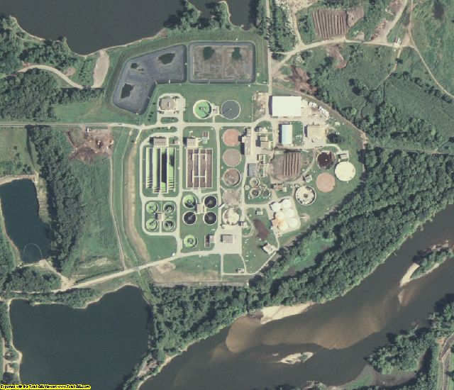 Black Hawk County, IA aerial photography detail