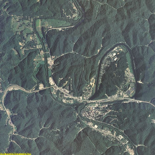 Breathitt County, Kentucky aerial photography