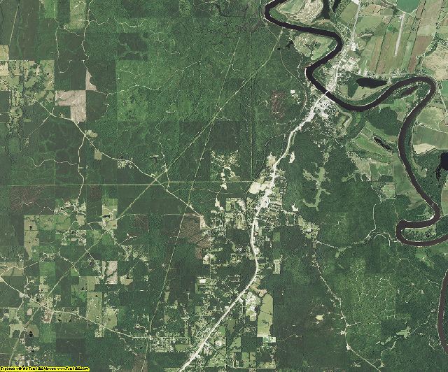 Caldwell County, Louisiana aerial photography