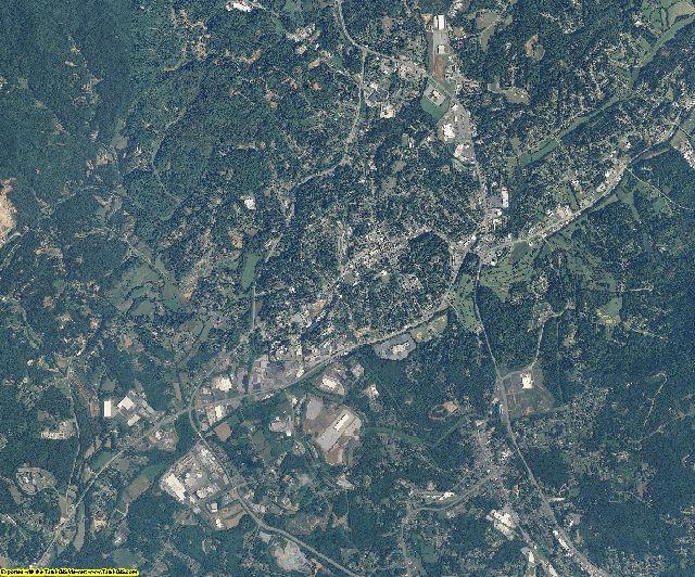 Caldwell County, North Carolina aerial photography