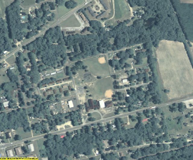 Calhoun County, GA aerial photography detail
