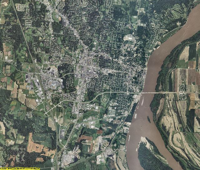 Cape Girardeau County, Missouri aerial photography