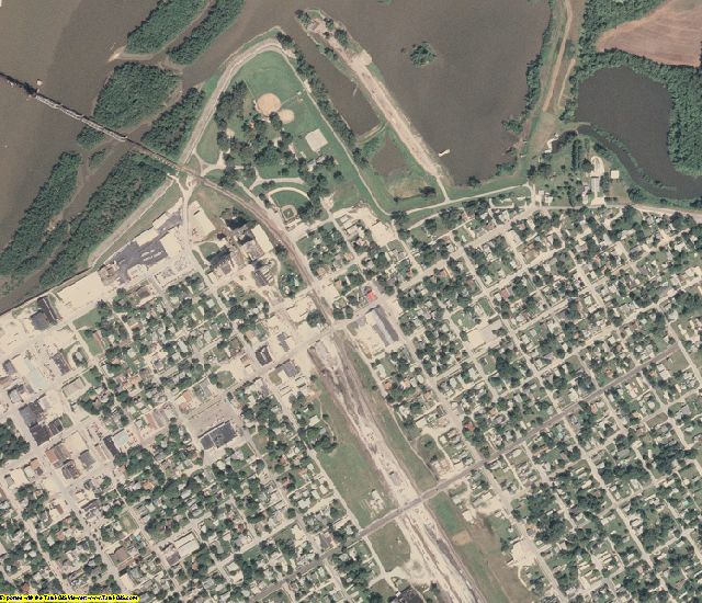 Cass County, IL aerial photography detail