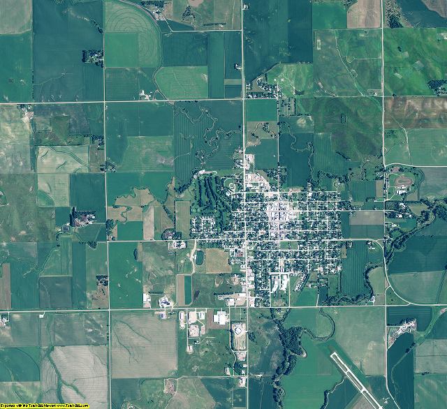 Cedar County, Nebraska aerial photography