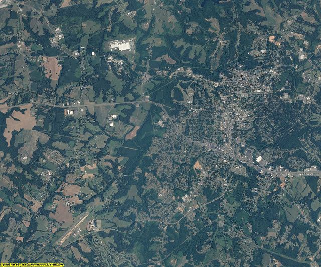 Cleveland County, North Carolina aerial photography