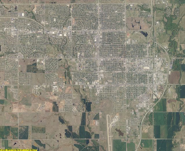 Comanche County, Oklahoma aerial photography