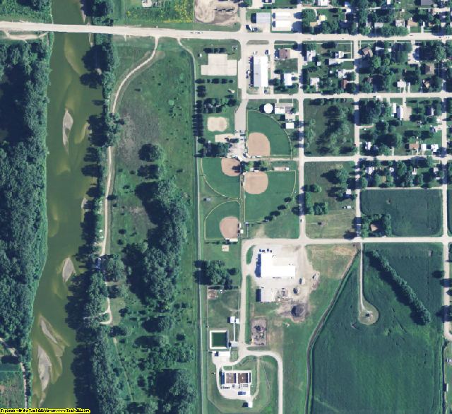 Cuming County, NE aerial photography detail