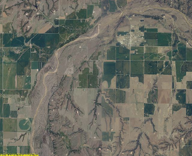 Dewey County, Oklahoma aerial photography