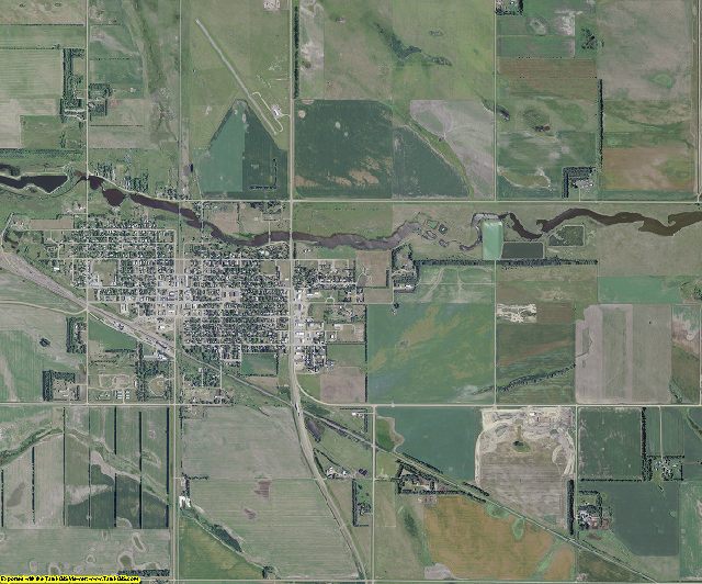 Eddy County, North Dakota aerial photography