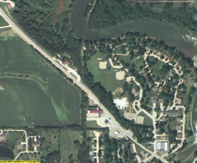 Floyd County, IA aerial photography detail