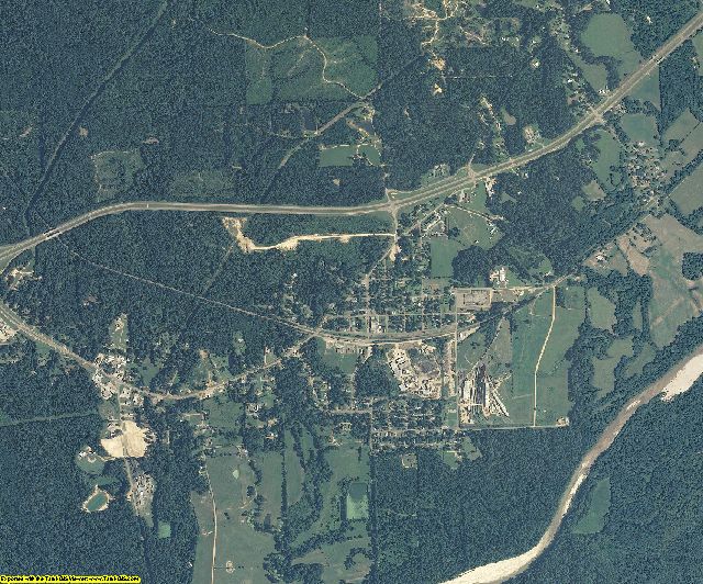 Franklin County, Mississippi aerial photography