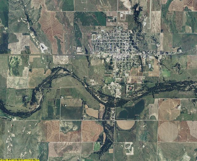 Graham County, Kansas aerial photography