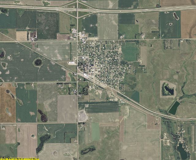 Hanson County, South Dakota aerial photography