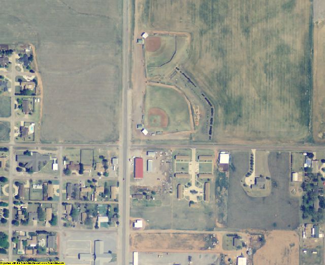 Harmon County, OK aerial photography detail