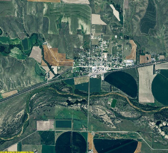 Hitchcock County, Nebraska aerial photography