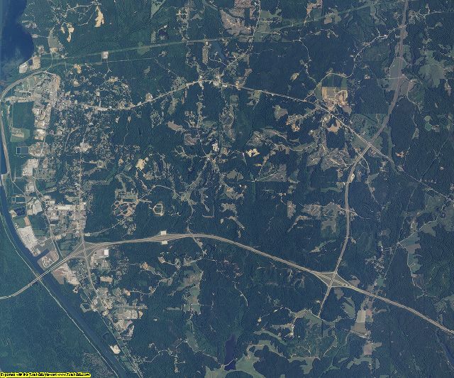 Itawamba County, Mississippi aerial photography