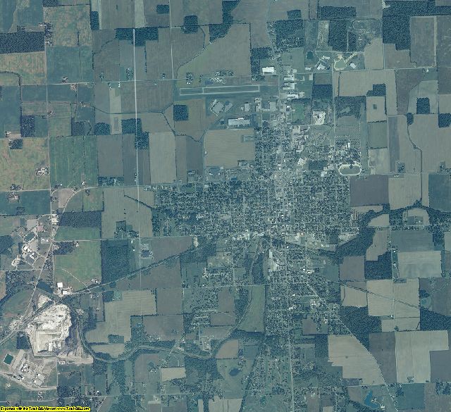 Jay County, Indiana aerial photography