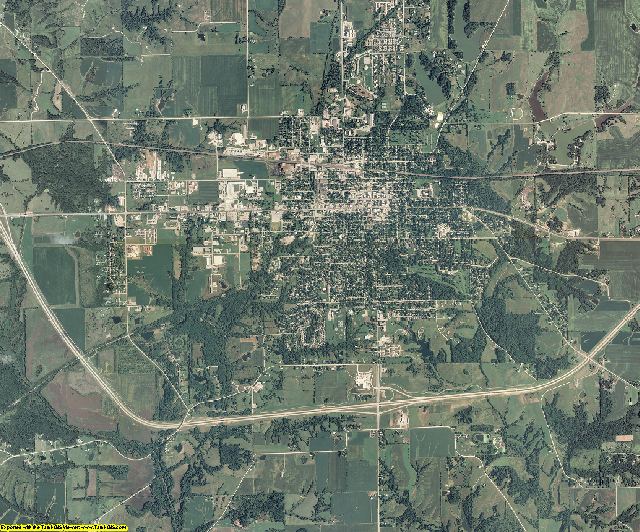 Jefferson County, Iowa aerial photography