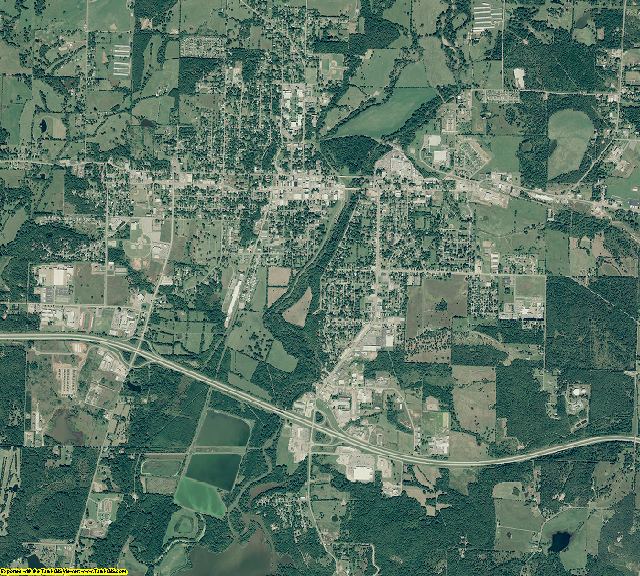Johnson County, Arkansas aerial photography