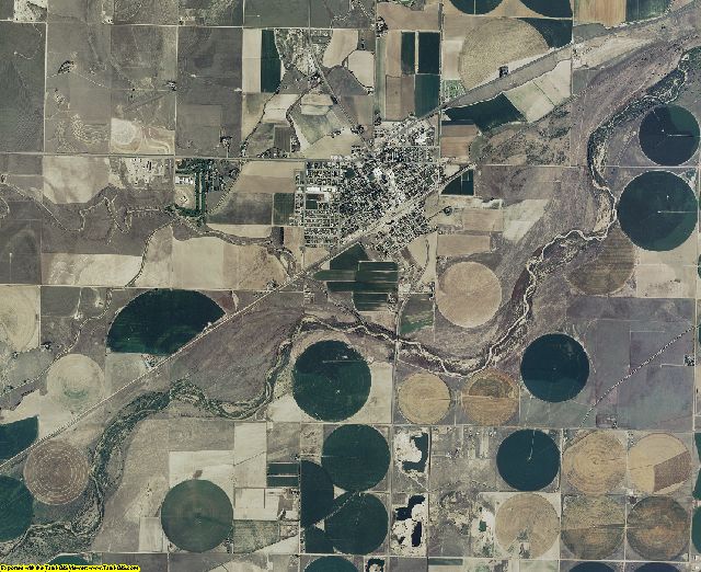 Kearny County, Kansas aerial photography