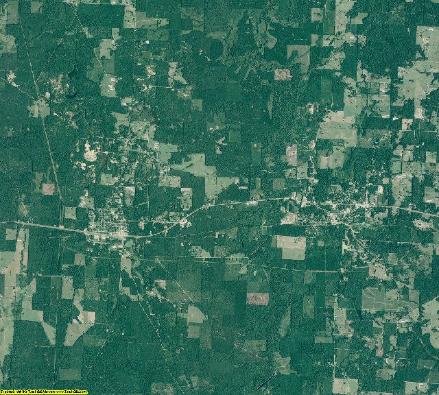 Lafayette County, Arkansas aerial photography