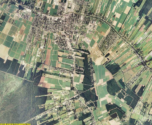 Lafourche County, Louisiana aerial photography