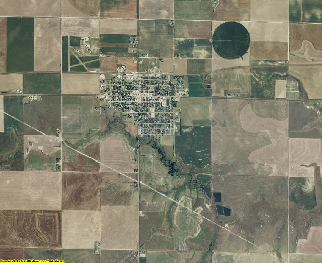 Lane County, Kansas aerial photography
