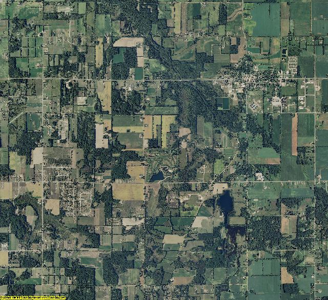 Lapeer County, Michigan aerial photography