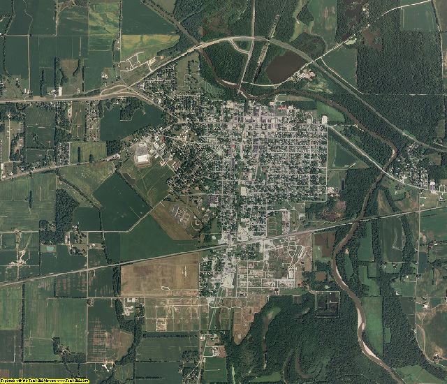 Lawrence County, Illinois aerial photography