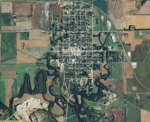 Lincoln County, Kansas aerial photography