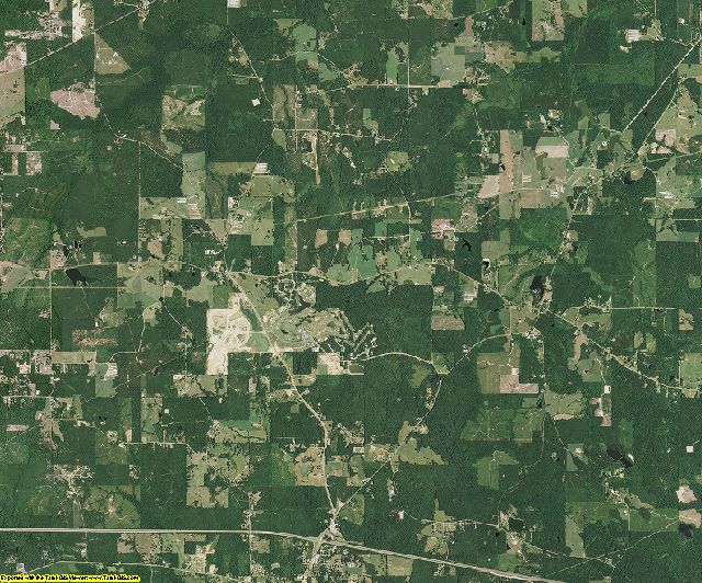 Lincoln County, Louisiana aerial photography