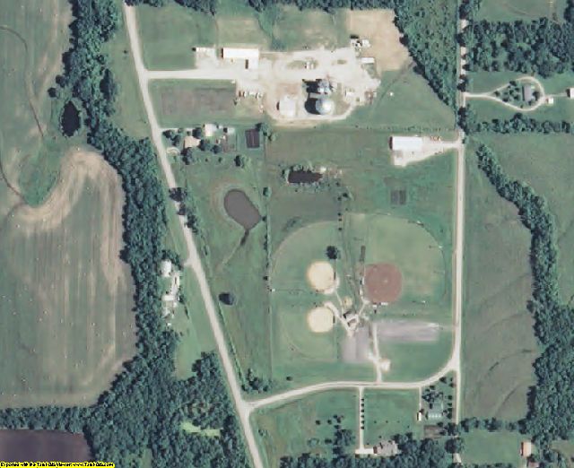 Linn County, KS aerial photography detail
