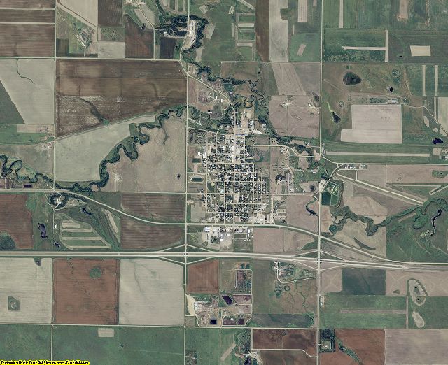 Lyman County, South Dakota aerial photography