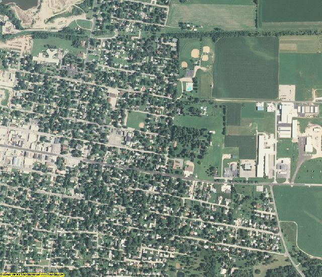 Marshall County, IL aerial photography detail