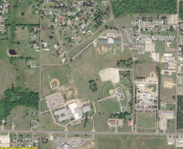 McCurtain County, OK aerial photography detail