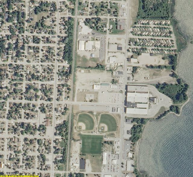 Menominee County, MI aerial photography detail
