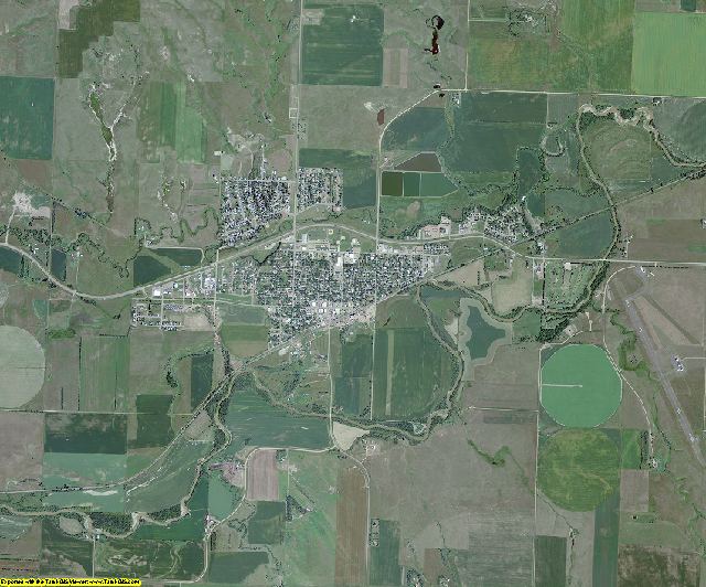 Mercer County, North Dakota aerial photography