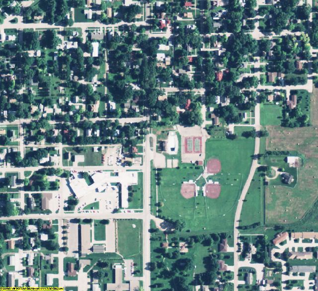Merrick County, NE aerial photography detail