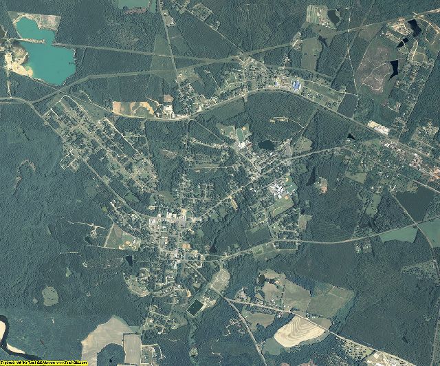 Montgomery County, Georgia aerial photography