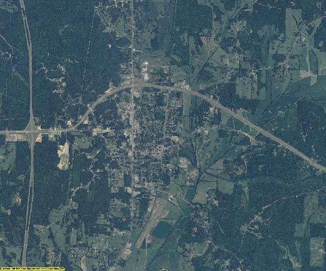 Montgomery County, Mississippi aerial photography