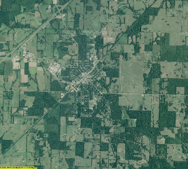 Nevada County, Arkansas aerial photography