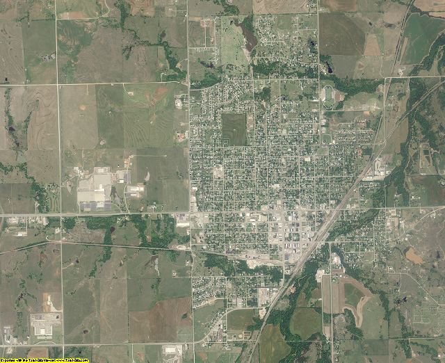 Noble County, Oklahoma aerial photography