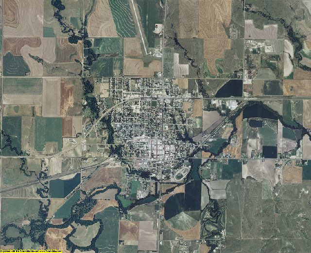 Norton County, Kansas aerial photography