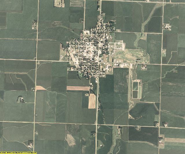 O'Brien County, Iowa aerial photography