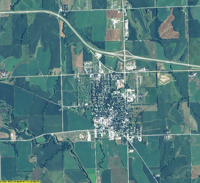 Otoe County, Nebraska aerial photography
