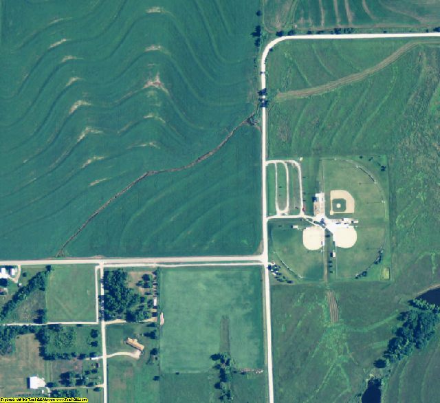 Pawnee County, NE aerial photography detail