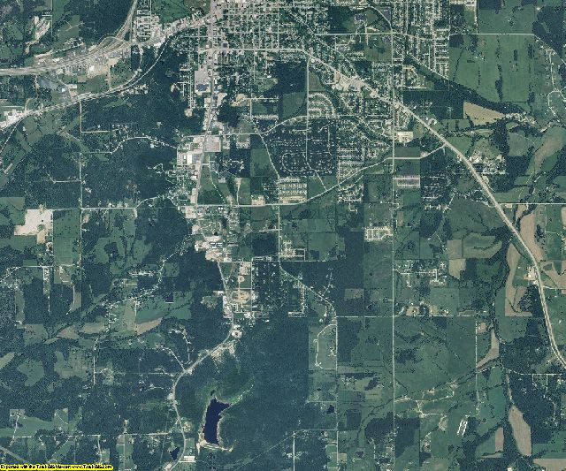 Phelps County, Missouri aerial photography