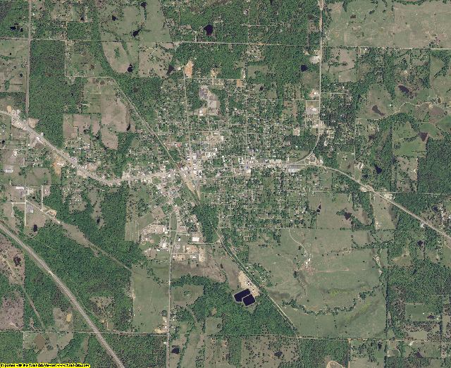 Pushmataha County, Oklahoma aerial photography